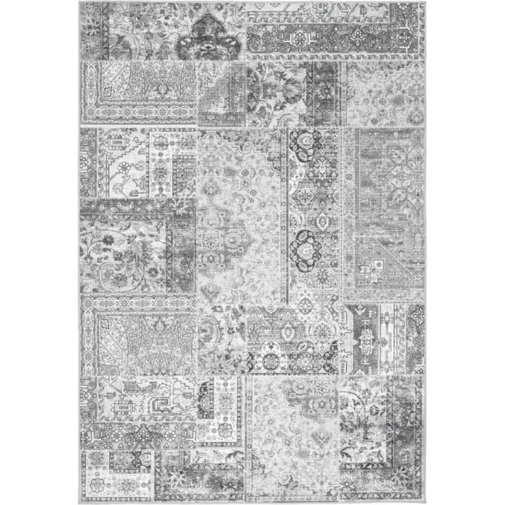 Kayoom Teppich Visionary 130, rechteckig, Höhe: 8 mm, Kurzflor, Vintage, Patchwork Muster, Modernes Muster – Bild 1