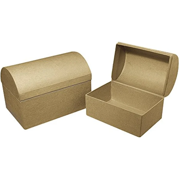 Pappmaché Box: Truhe FSC Recycled 100%, 18x12x12,5cm – Bild 1