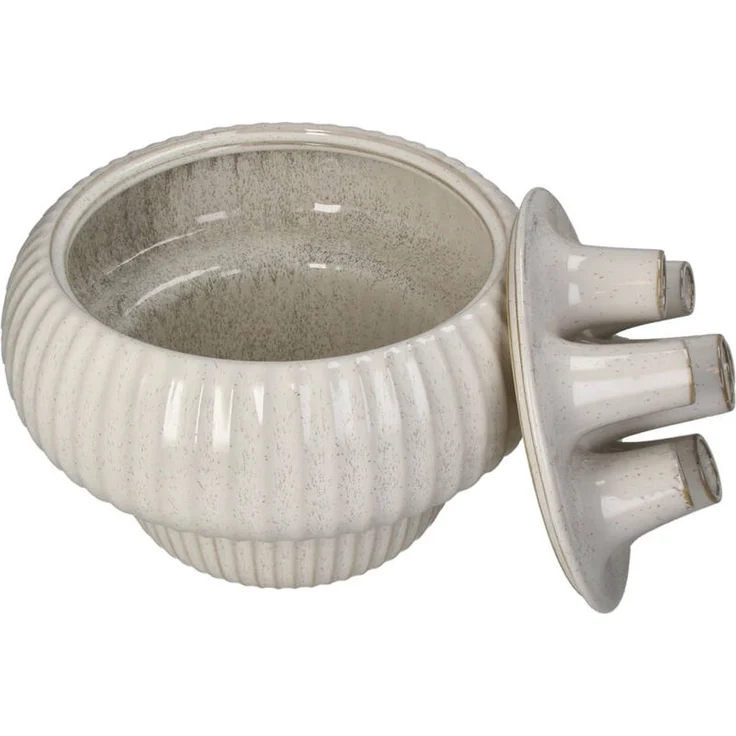 Vase Stoneware weiß 29x29x25.5cm – Bild 1
