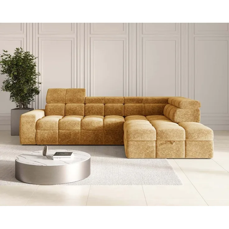 Ecksofa Bianco mit Schlaffunktion und Bettkasten | Jan-Art | verschiedene Farben erhältlich
