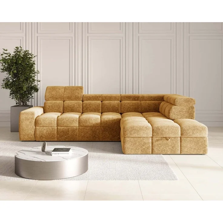 Ecksofa Bianco mit Schlaffunktion und Bettkasten | Jan-Art | verschiedene Farben erhältlich – Bild 1