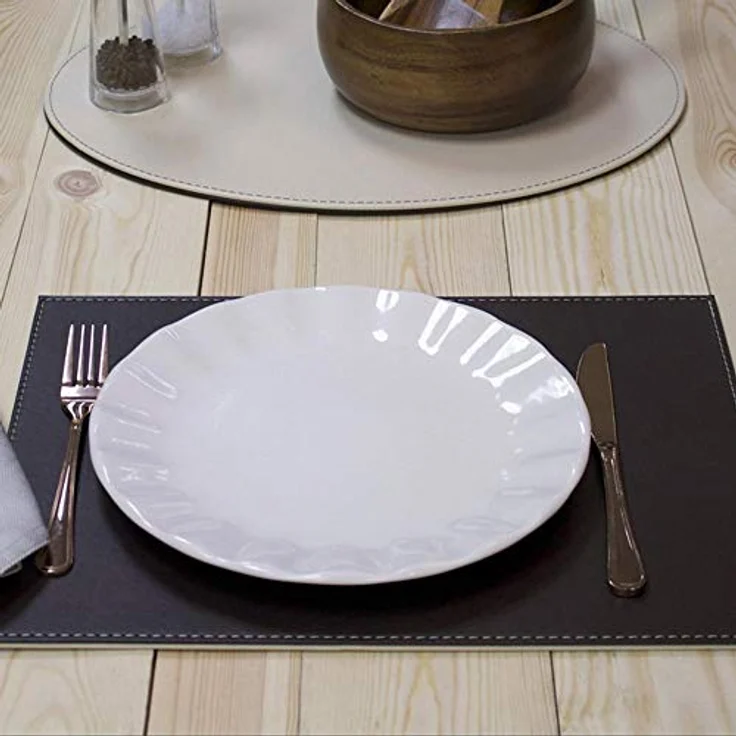 Freeform Duo Platz-Set 40x30 cm Metallic / Burgund – Bild 5