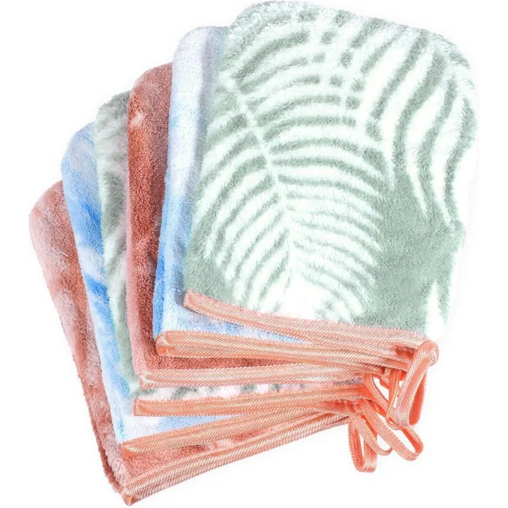 PHOGARY Waschlappen-Set 6 Handtücher Gesicht Körper 21x15cm Saugfähig & Weich