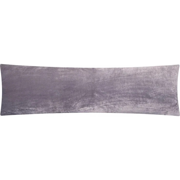 Heubergshop Seitenschläferkissenbezug, (1 Stück), 40x145cm, Fleece Winter flauschig weich warm Kissenbezug (Anthrazit) – Bild 1