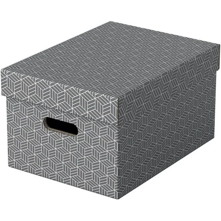 Esselte Aufbewahrungsboxen Home 17,5 l - 26,5 x 36,5 x 20,5 cm grau 1 Pack = 3 St. – Bild 2