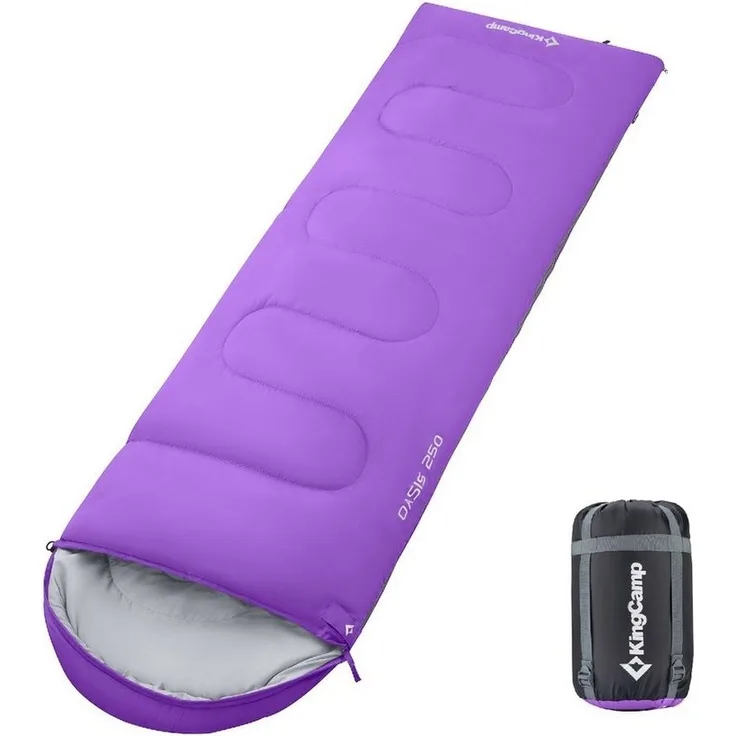 KingCamp Deckenschlafsack Decken Schlafsack Oasis 250 Sommer, Camping Outdoor 2,2m Lang&Breit -3°C