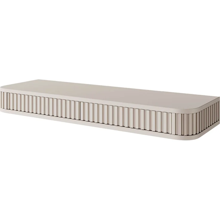 Selsey 'Ovarlo' Schminktisch mit 2 Schubladen, greige, ca. 13 x 113 x 38 cm – Bild 1