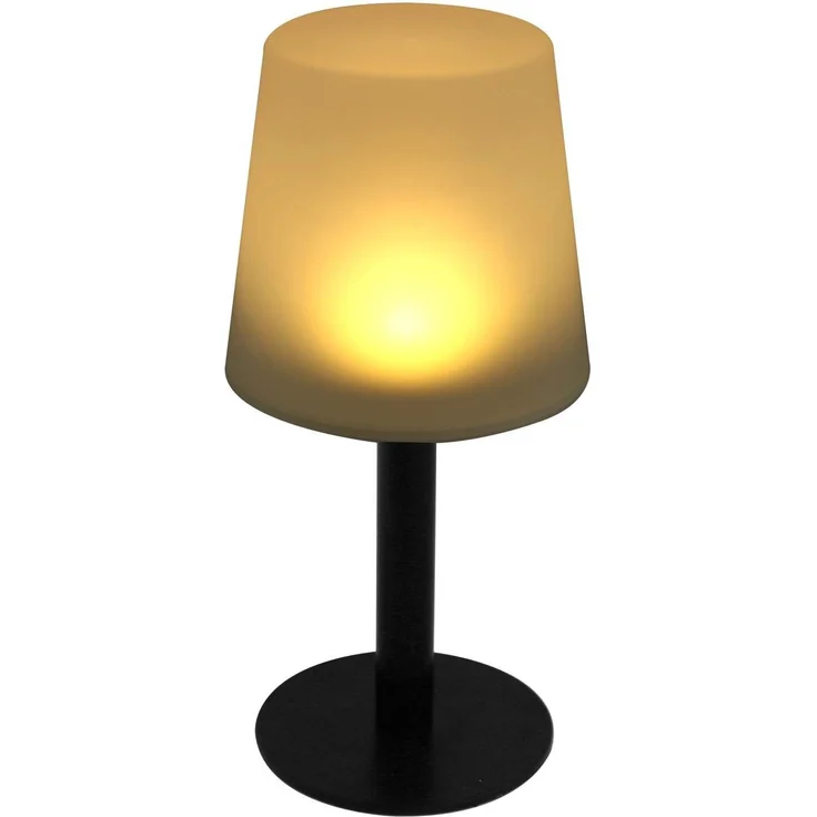 LED Tischlampe solarbetrieben für Außenbereich 15 x 31 cm warmweiß – Bild 2