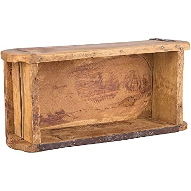 BigDean Holzkiste Ziegelform Vintage Unikat aus recyceltem Altholz – Rustikale Deko-Box (Set, 2 St, Ziegelform), Vintage recycling Ziegelform, Unikat – Bild 4
