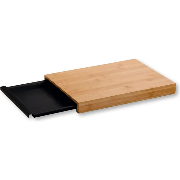 Schneidebrett mit Auffangschale, Bambus, 34x24 cm, Kesper