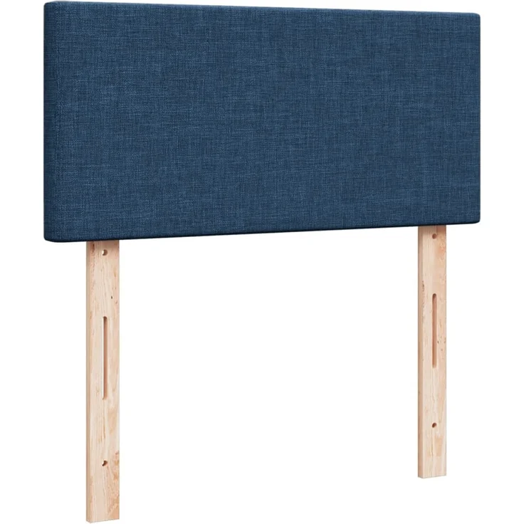 vidaXL Boxspringbett mit Matratze Blau 90x190 cm Stoff 3288834 – Bild 12