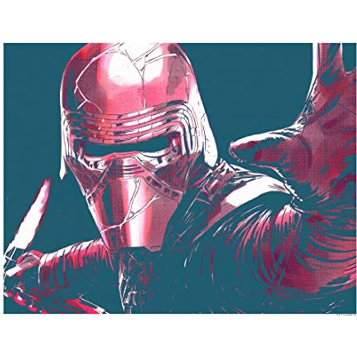 Komar Wandbild Star Wars Faces Kylo, Kunstdruck ohne Rahmen, 50 x 40 cm, fotorealistischer Druck, hoher Farbbrillanz, Made in Germany – Bild 1