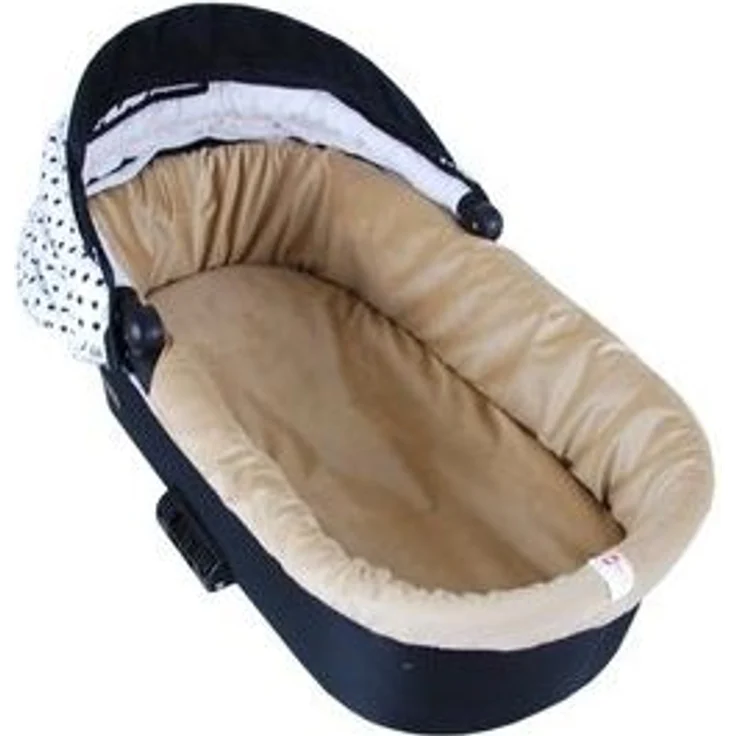 BabyLux Kinderwagen-Bezug BABYLUX Nestchen für Kinderwagen BABYWANNE + Matratze 2 Tlg Set, W103 Velvet Beige – Bild 6