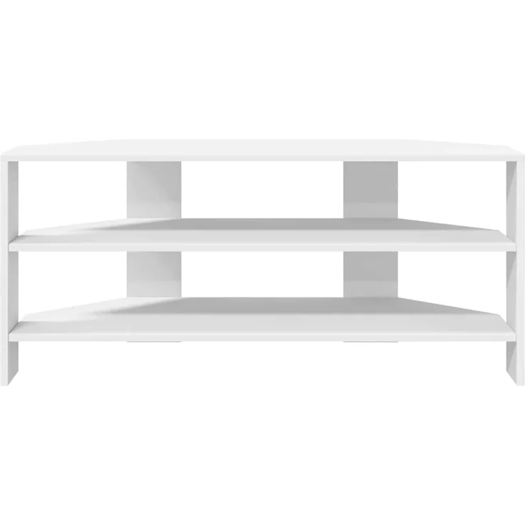 Eck TV Schrank,Fernsehschrank Weiß 102x40,5x45cm Holzwerkstoff – Bild 5