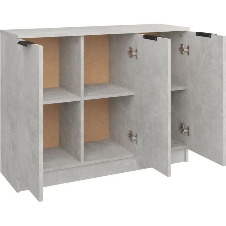 Sideboard, Kommode Betongrau 90,5x30x70 cm Holzwerkstoff – Bild 7