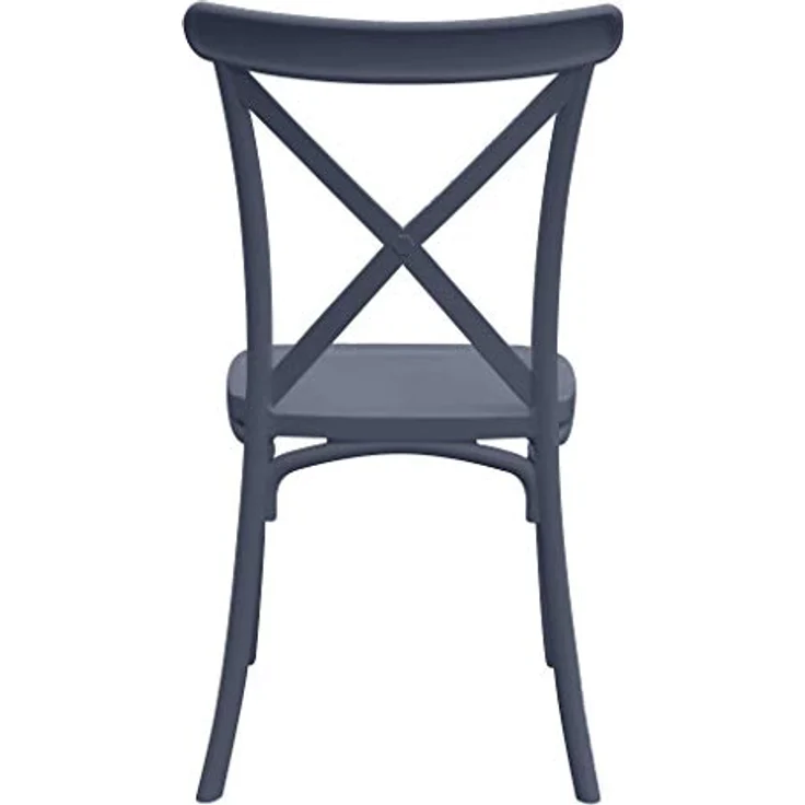GARDENIA Country Stuhl aus Kunstharz, Vintage, Schwarz, 2 Stühle – Bild 7
