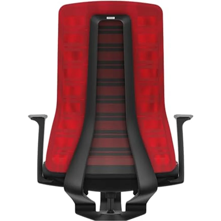 Interstuhl Bürostuhl Pure Active Edition, ergonomischer Smart-Spring Stuhl mit 4D-Armlehne, Rot | Schwarz, Made in Germany – Bild 3