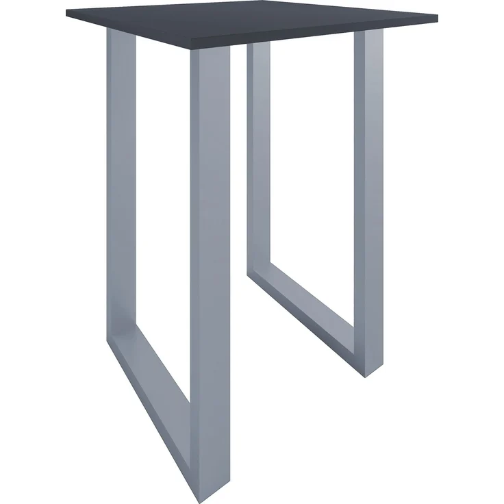 VCM Bartisch Xona 920139 Silber / Anthrazit H. 102 x B. 80 x T. 80 cm – Bild 2