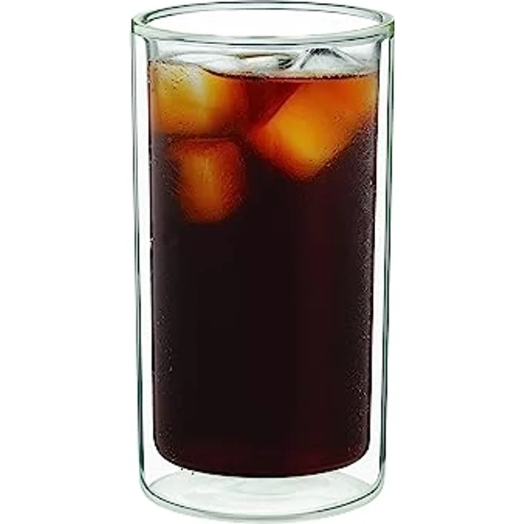 De'Longhi Cold Brew Gläser DLSC325 Doppelwandige Thermogläser, 2er-Set, Spülmaschinengeeignet, Fassungsvermögen 300 ml, Ideal für kalte und warme Kaffeegetränke – Bild 2