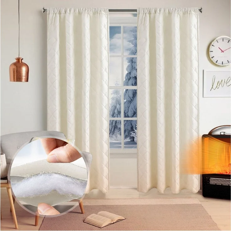 Sunicol Vorhang Thermovorhang Kälteschutz Winter Wärmeisolierend Türvorhang (1 St), Funktionale Überschrift Gardinen für Wohnzimmer Schlafzimmer – Bild 1