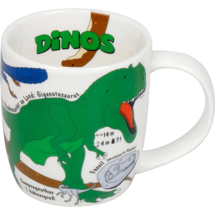 KÖNITZ 1150003025 Kid's Wissen Dinos Kinderset 3-tlg. im Geschenkkarton / Becher, Teller, Müslischale – Bild 4