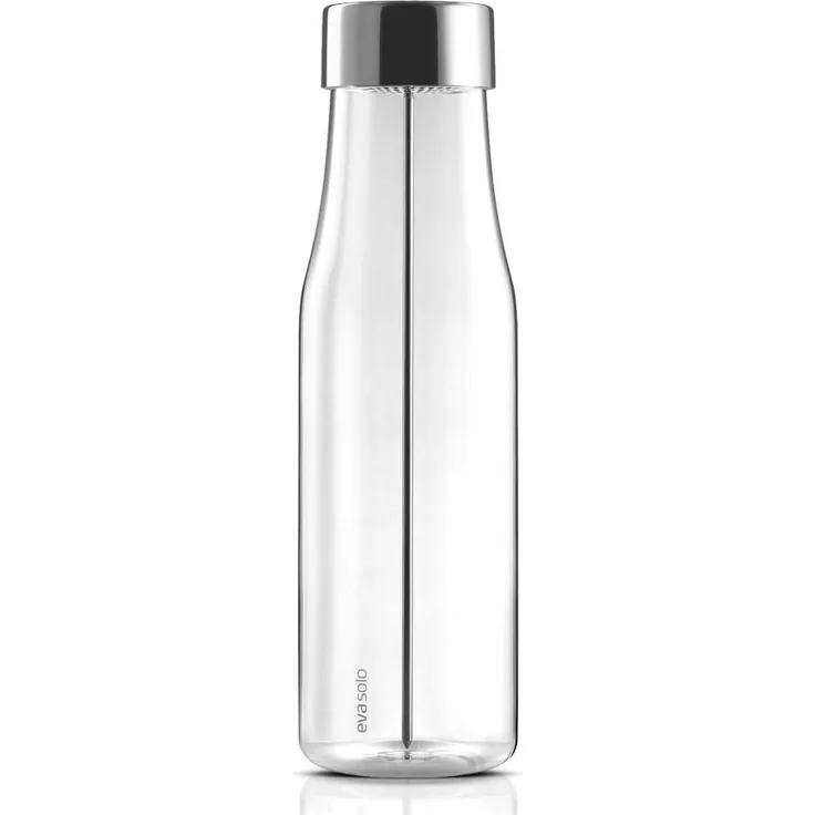 Eva Solo MyFlavour Karaffe, Wasserkaraffe, Glaskaraffe, Borrosilikat-Glas/Edelstahl/Silikon, Transparent, 1 L, 567483