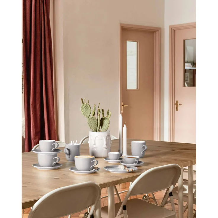 Seltmann Weiden Liberty Pure Colors Milchkaffeetasse 380 ml 6er Set - New Grey – Bild 2