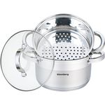 Klausberg Klausberg Dampfgartöpfe 18cm 3 Elemente KB7135