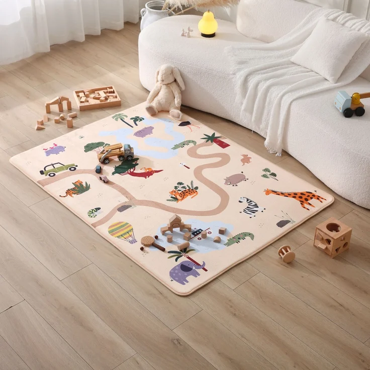 Hakuna Matte Kinderteppich Wolkenweiche Spielmatte Baby 160x120x1,5cm – Kinderzimmer Teppich, Höhe: 15 mm, Leicht, Rutschfest, Waschbar – Bild 7