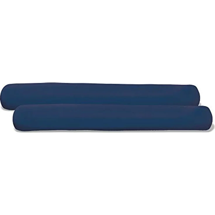 aqua-textil Classic Line Kissenbezug 2er-Set 20x120 cm dunkel blau Baumwolle Seitenschläferrolle Bezug Jersey Kissenhülle, Kopfkissenüberzug, Pillowcase, Bettkissen, Kopfkissenbezug, Reißverschluss – Bild 2