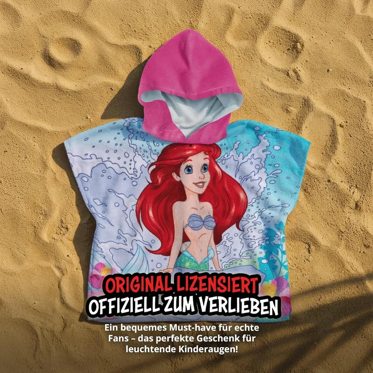 United Labels® Strandtücher Disney - Arielle - Badeponcho – Bild 6