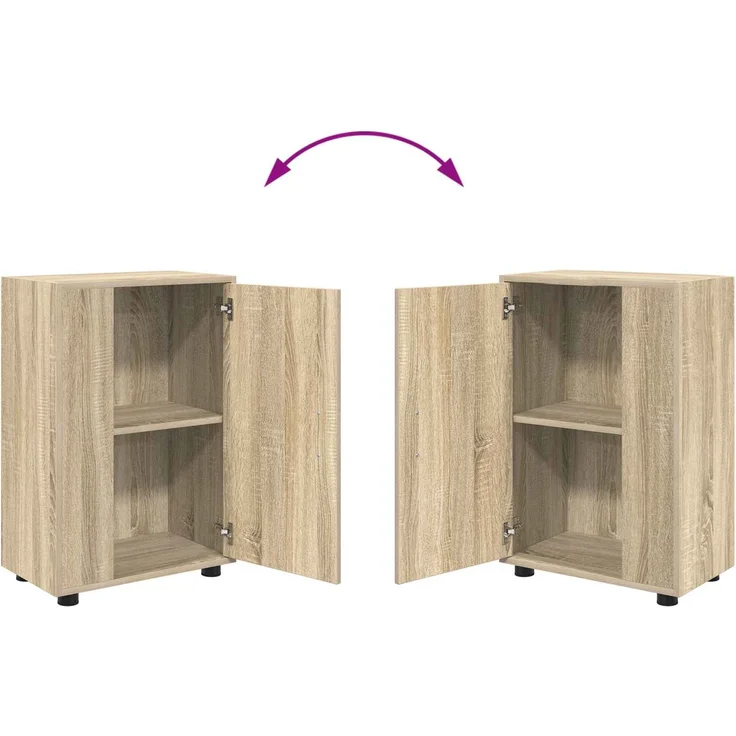 vidaXL TV-Schrankset 140 x 40 x 33 cm Sonoma-Eiche 3397898 – Bild 12