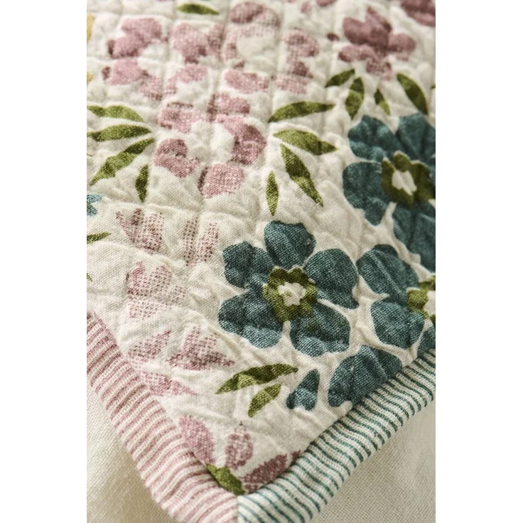 Ib Laursen - Kissenbezug Kissenhülle 50x50cm Baumwolle Bunt Blumenmuster 6894-00 – Bild 1