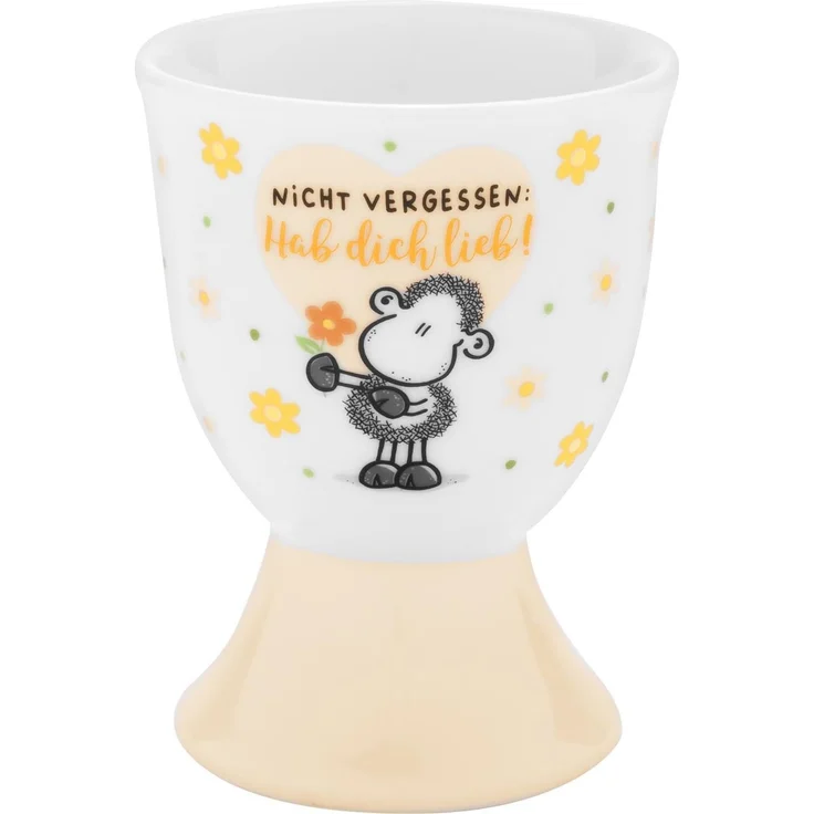 Eierbecher Set Porzellan Geschenk Ostern Sheepworld Hab dich lieb 73823 – Bild 4