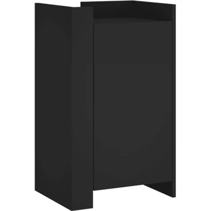 Highboard Schwarz 45 x 35 x 75 cm Holzwerkstoff – Bild 2