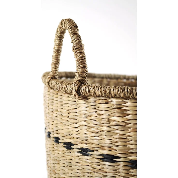 Kobolo Aufbewahrungskorb Dekokorb Set aus Seegras mit Griffen – Bild 3