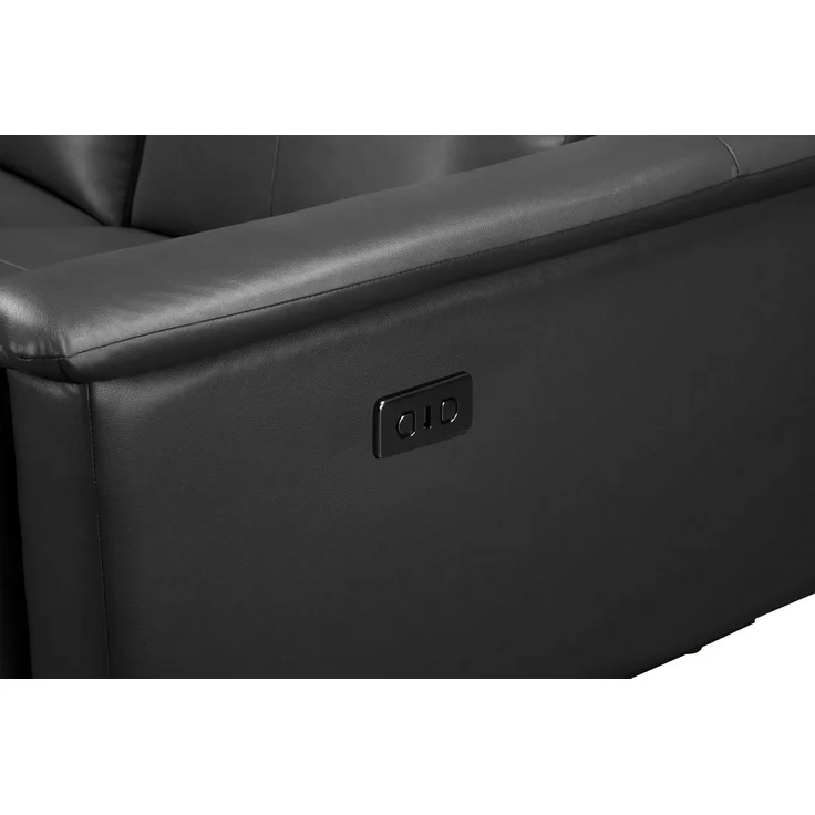 Places of Style 3-Sitzer Lund, mit manueller und elektrischer Relaxfunktion, in 2 Sitzen (links u. rechts), USB, Echtleder, Kunstleder, Webstoff – Bild 3