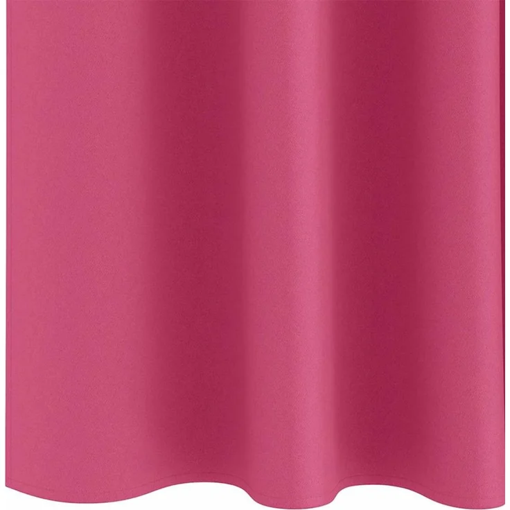 vidaXL Verdunkelungs-Vorhänge mit Ringen 2 stk. Helles Pink Polyester 4107517 – Bild 6