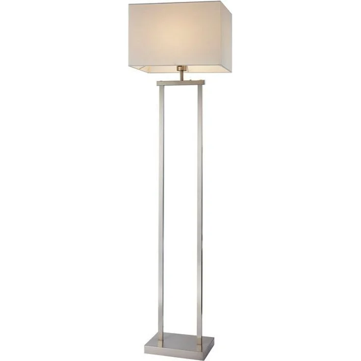 NOWA Stehlampe SYDNEY, Dimmer, Dimmfunktion, mehrere Helligkeitsstufen, Leuchtmittel wechselbar, Warmweiß, Stehleuchte/Textil beige/dimmbar/getrennt schalt-dimmbar/Wohnzimmer – Bild 4
