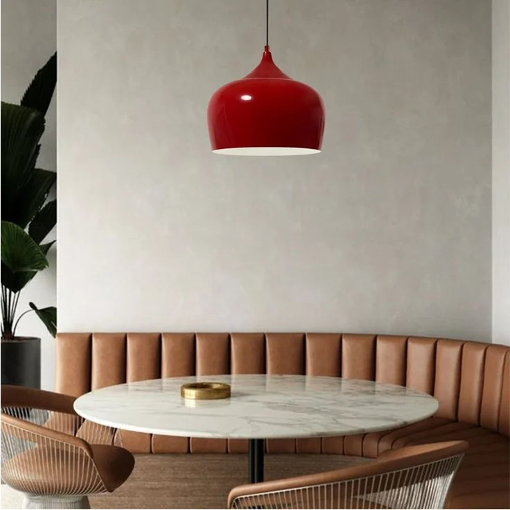 Bamyum Pendelleuchte Bamyum Pendelleuchte Vintage I Kreis I Metall Ø30 cm Lampe, ohne Leuchtmittel – Bild 2