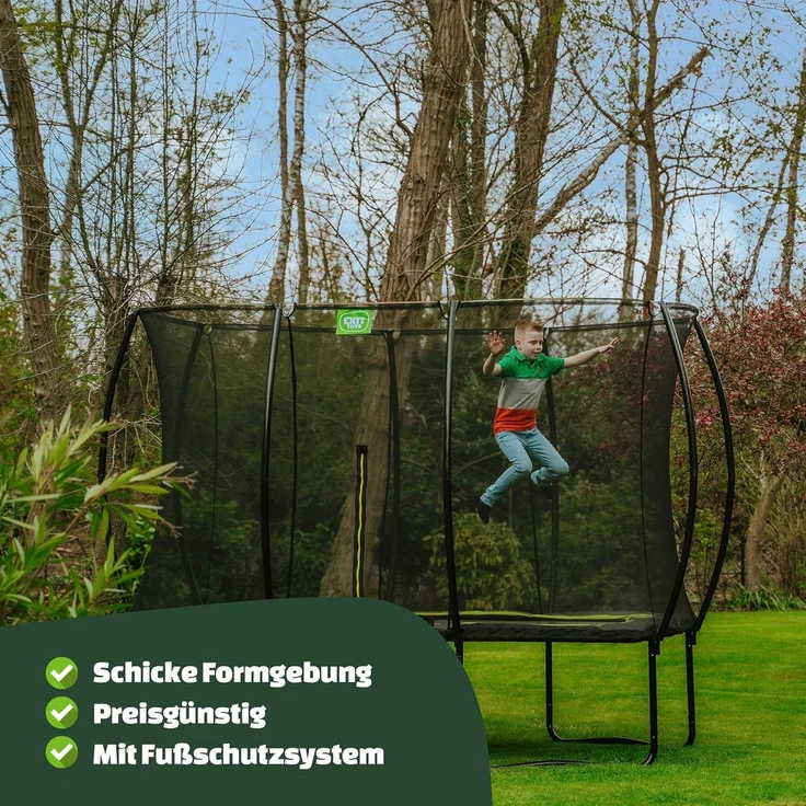 EXIT Silhouette Trampolin 214x305 cm - schwarz – Bild 2