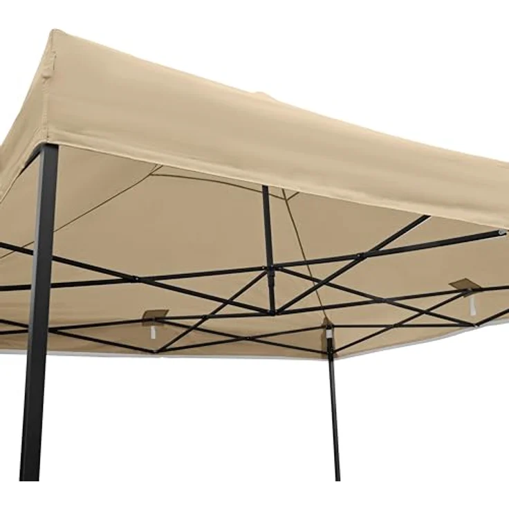 All Seasons Gazebos Strapazierfähiger Faltpavillon und Vorzelt, komplett wasserdicht, hochwertig, für einen sekundenschnellen Aufbau, 3x3 m erhältlich (Beige) – Bild 7