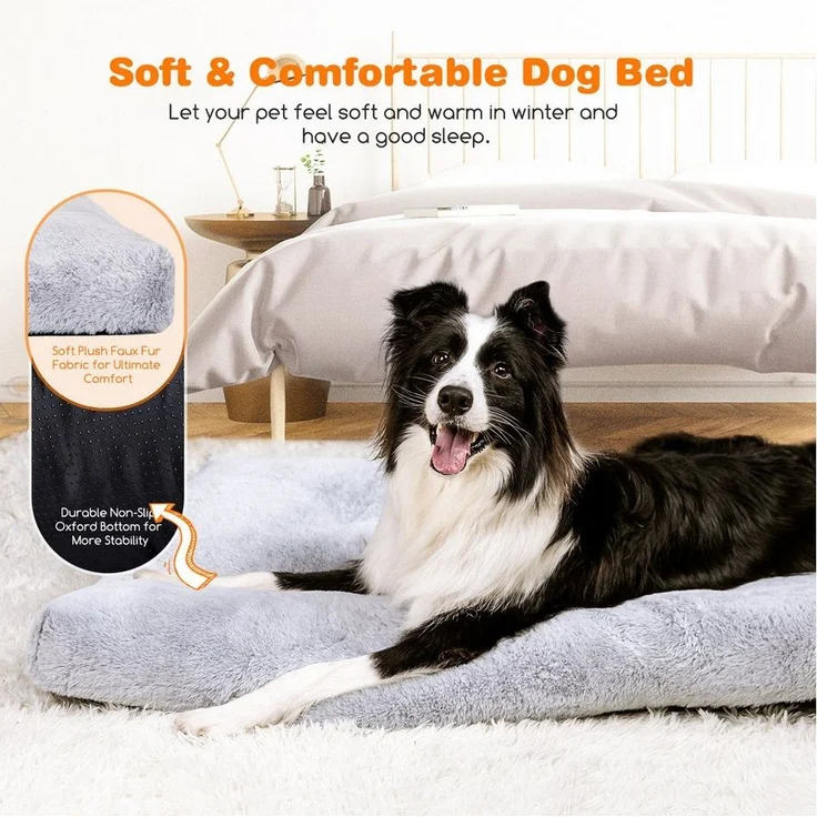 nobleza Hundematte Hundebett Grosse Hunde Waschbar Hundematte Rutschfest – Bild 2