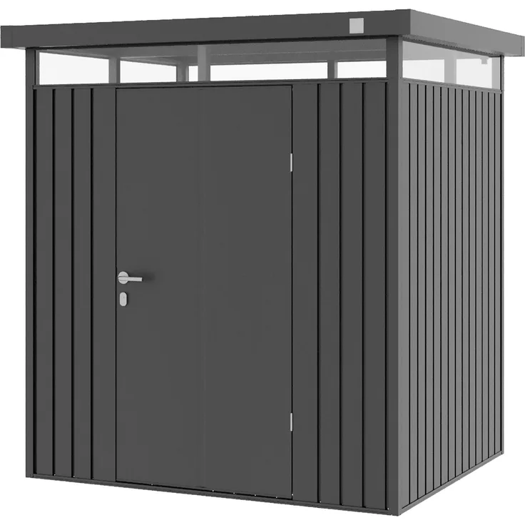 GFP Primeyard Gerätehaus Metall Gartenhaus 180x150x205 cm Geräteschuppen anthrazit
