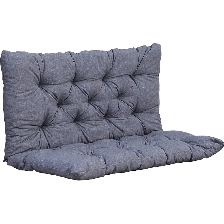Chicreat Bankkissen mit Rückenteil 100 x 98 x 8 cm, Hellgrau – Bild 1