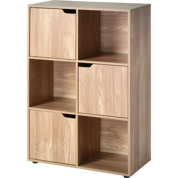 Casâme Möbelstück mit 6 Fächern und drei Türen - L60 cm - Holz – Bild 3