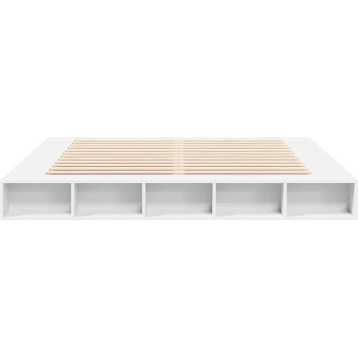 vidaXL Bettgestell Weiß 180x200 cm Holzwerkstoff 3280454 – Bild 4