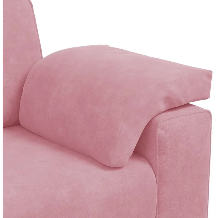 vidaXL Zweisitzer-Sofa Rosa 160x77x82 cm Samt 4105260 – Bild 6