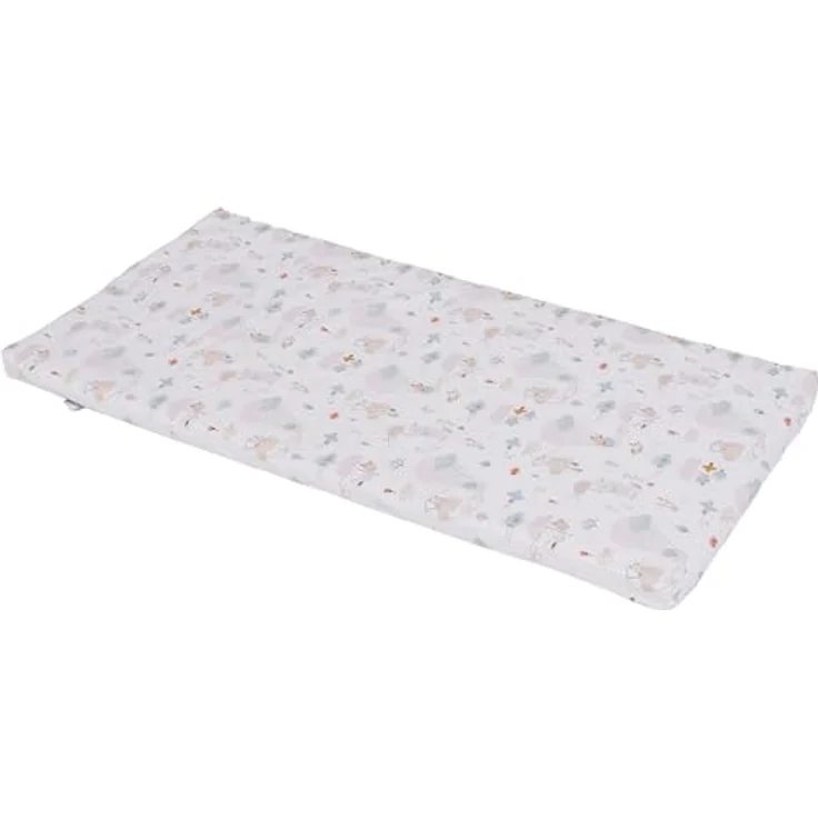 Tinéo - Matelas Bébé De Voyage 60x120x4cm - Dessous Polychlorure De Vinyle - Utilisation Intérieur et Extérieur - Déhoussable - Enroulable - Transportable (Balloons) – Bild 1