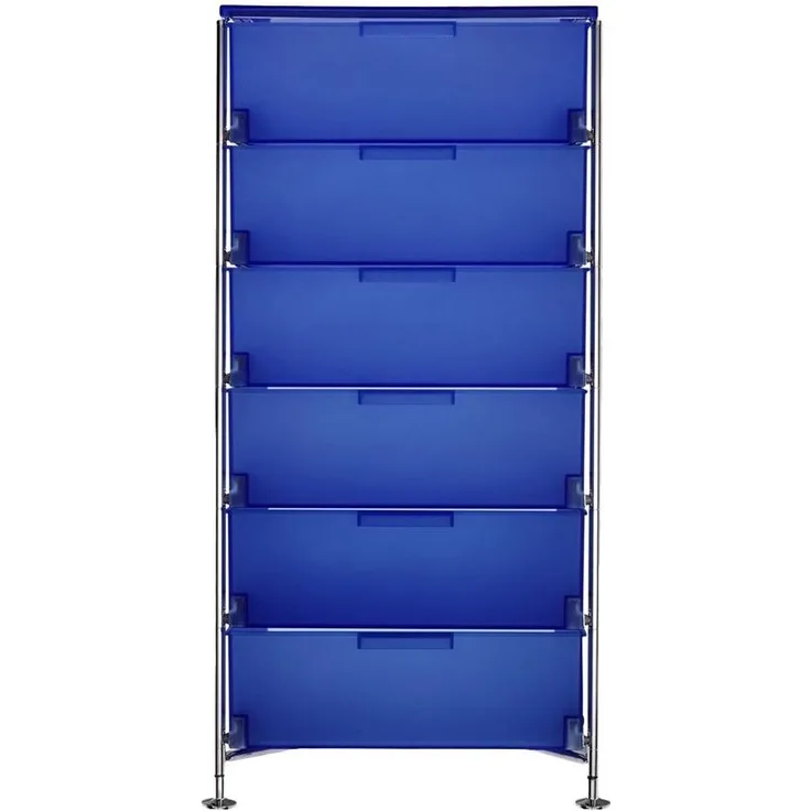 Kartell Mobil Aufbewahrungsschrank Stahl/Verchromt